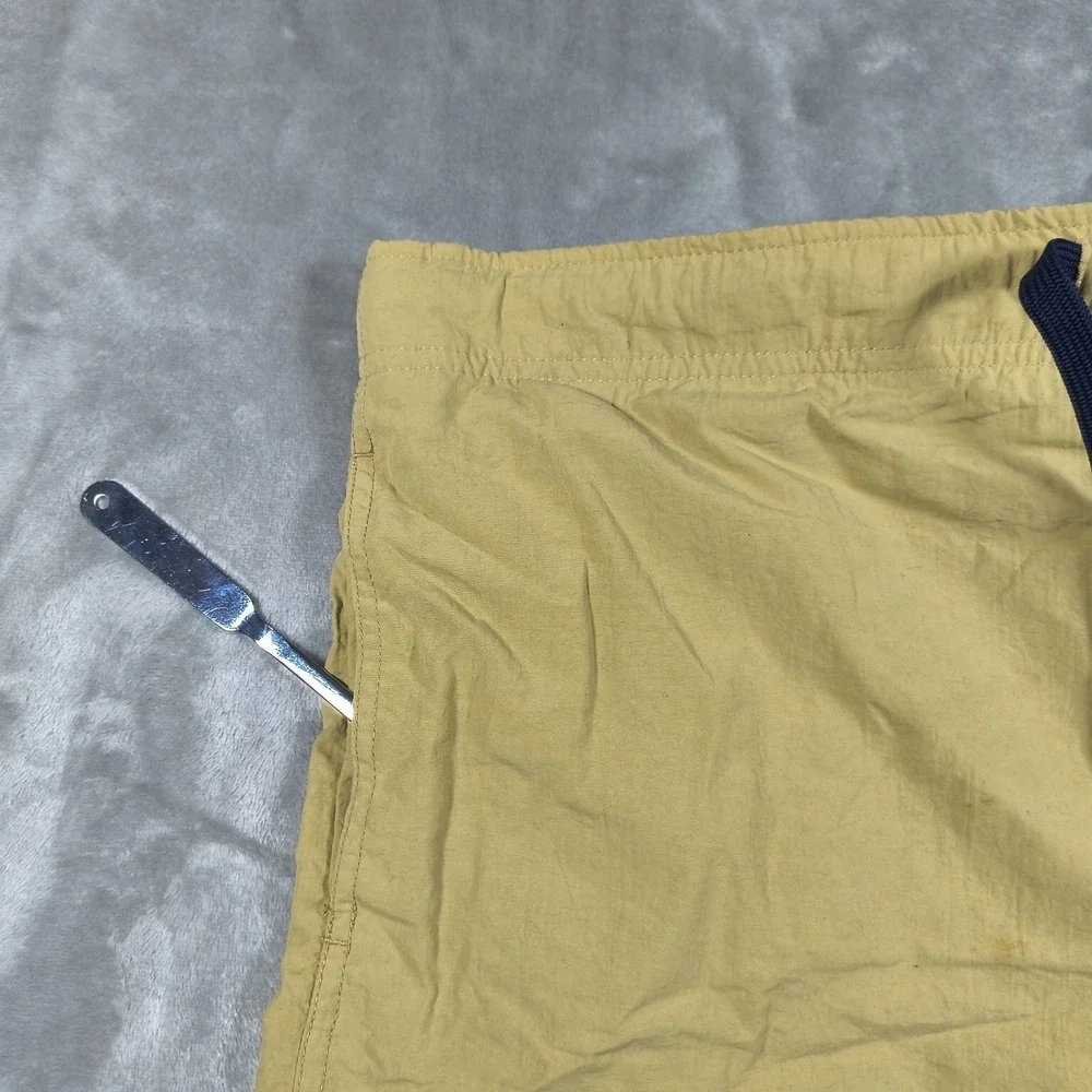 Vintage Polo Ralph Lauren Cargo Swim Trunks Men 37 Brown Surf Board Shorts Lined